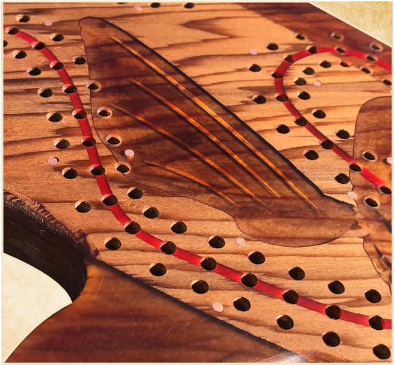 Coho Salmon Cribbage Board